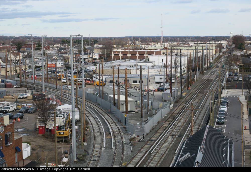 Shot looking northeast from top of parking garage